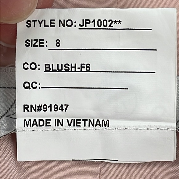 NWT Jenny Packham Chiffon Maxi Dress Gown Bridesmaid Twist Back JP1002 Blush 8 - Picture 13 of 13